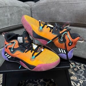 Adidas men's basketball Multicolor Athletic Shoes